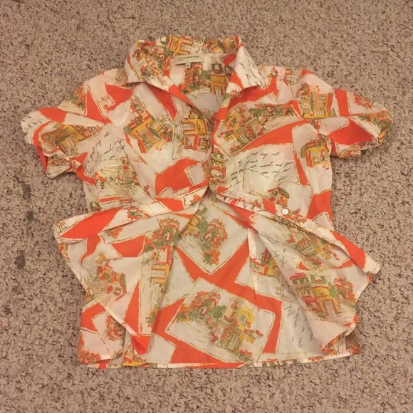 Button down shirt colorful patterned - Picture 3 of 5